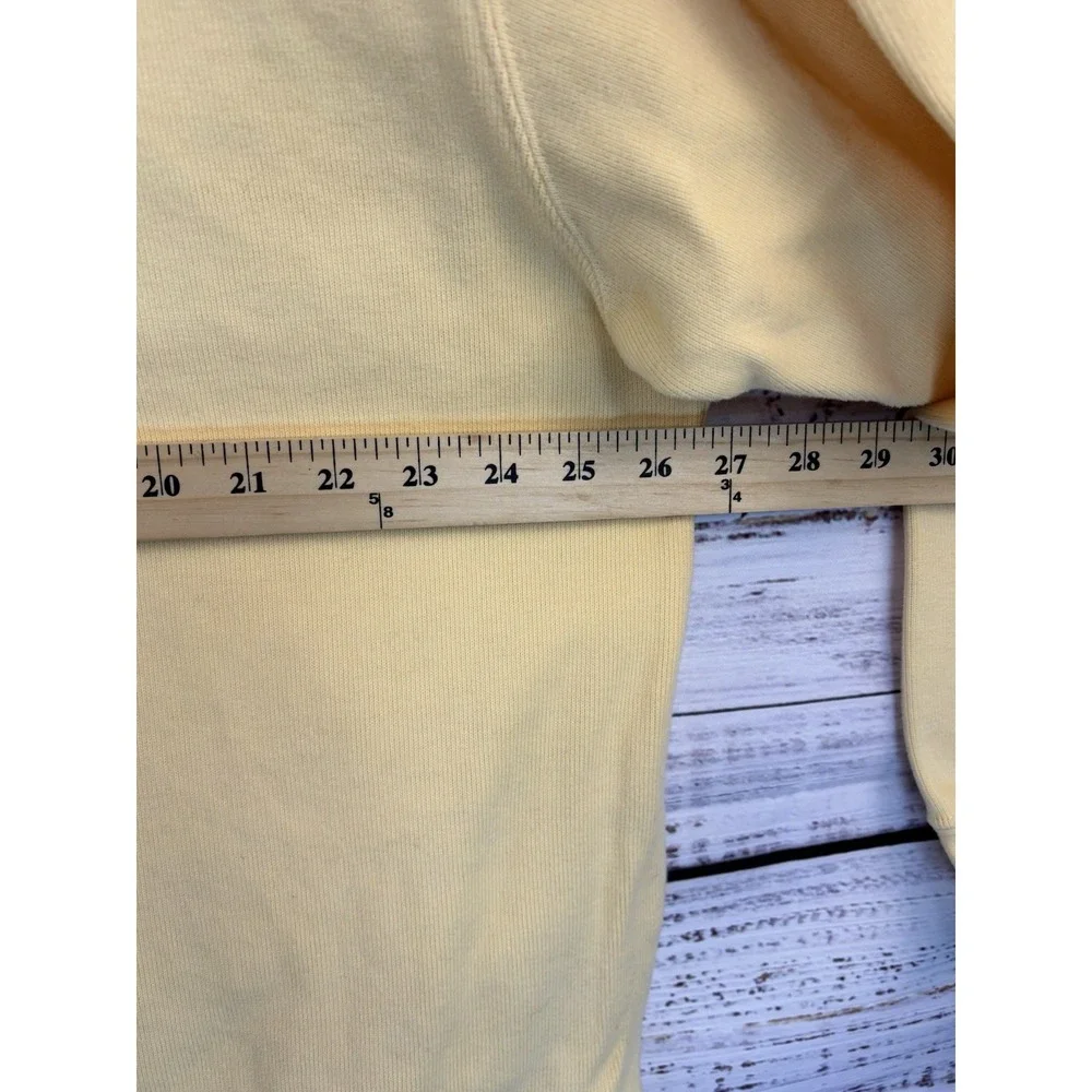 Orvis Sweatshirt Butter Yellow‎ Softest Quarter Zip Pullover Sweater XXL Cotton